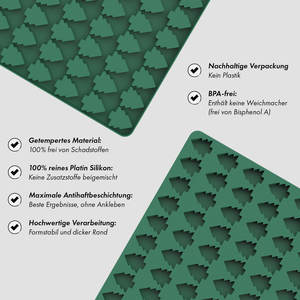 Moule en silicone <span class=keywords><strong>Konbo</strong></span> Green 140 cavités antiadhésif en forme de mini sapin de Noël, écologique, compatible lave-vaisselle, pour chocolat, fondant, bonbons, biscuits - Product Image 6