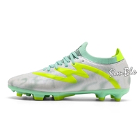 Zapatos de Fútbol Juveniles con Logotipo Personalizado, Deportes al Aire Libre, Antideslizantes, con Tacos Largos de Goma, Botines de Fútbol
