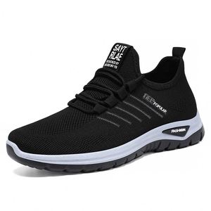 Zapatillas deportivas casuales transpirables con cordones para hombre, de malla, para correr, de primavera. - Product Image 2