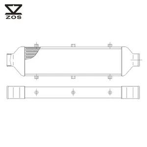 Refroidisseur intermédiaire haute performance, refroidisseur pour la taille du noyau 290.5x450x68.5mm en barre et plaque