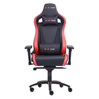 Fauteuil de Gaming Ergonomique Moderne Noir en Cuir PU, Pivotant et Inclinable avec Coussin de Soutien Lombaire Réglable pour le Confort des Gamers - Vente en Gros