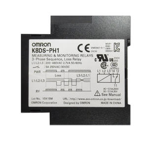 100% Original OM-RON K8DS-PH1 Phase Sequence <b>Relay</b> 3-Phase 3-Wire 200-480VAC Loss Reversal Protective Monitor 17.5mm - Product Image 3
