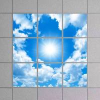 Panneau lumineux LED 40W 595x595 Sky Cloud, plafonnier encastré 600x600 pour hôpital, bureau, clinique, lampe décorative Sky Panel