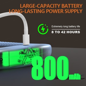 EGH Ergonomic Long-lasting 800mah Ultralight Dimmable Type-c Rechargeable Flexible Neck Reading Lamp Book <b>Light</b> - Product Image 4