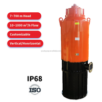 Pompe à eau submersible verticale et horizontale multi-étages haute pression 6 impellers pour eaux usées 2-6 pouces Industrie minière KUANG YU