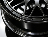 Velg Tempa 2-Piece HT Custom 18-24 Inch Model LM Mesh 6061-T6 untuk Porsche BMW Mercedes Ferrari Mendukung PCD