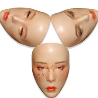 Le plus récent 5D réaliste pratique masque de maquillage visage complet Silicone maquillage pratique peau conseil avec support