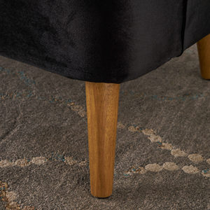 Modern Hotel Bedroom Furniture <b>Armchair</b> Linen Fabric Velvet Living Room Wooden Dressing Chair - Product Image 3