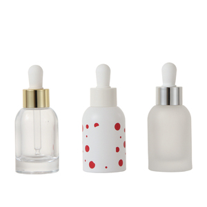 Nouvelle Bouteille en Verre Vide de 30 ml avec Pompe à Pression et Compte-gouttes pour Fond de Teint Liquide, Idéale pour l'Impression par Transfert d'Eau 3D, Fond Épais - Product Image 1