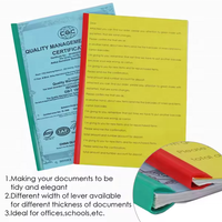 Carpeta Deslizante de PVC Resistente al Por Mayor, 4mm 30 Hojas, 6mm 40 Hojas, Barra Deslizante de Plástico para Encuadernación de Libros de Oficina y Escuela