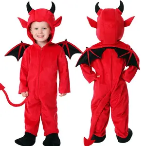 Abbigliamento per bambini di Halloween Red Devil Bat Cloak Performance abbigliamento Dressing Up body Cosplay