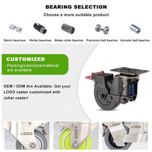 Hersteller preis 3 Zoll/4 Zoll/5 Zoll Absorption Rollen rad Feder belastete stoß dämpfende Rolle - Product Image 6