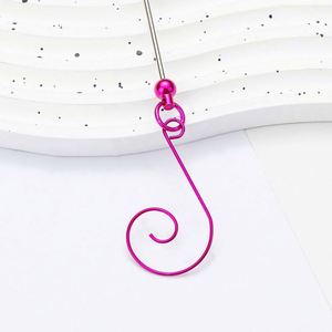 Ganchos Decorativos con Cuentas para Árbol de Navidad, Ganchos Metálicos para Manualidades, Colgadores de Adornos Festivos, Suministros para Manualidades Navideñas - Product Image 3