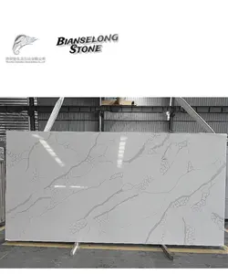 Factory price artificial quartz stone plate for background wall and kitchen, bathroom countertops (can be customized)