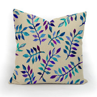 Housse de coussin sur mesure 24x24 40x40 48x48 60x60 80x80 Forme carrée avec motifs d'animaux, de plantes, de points, de dessins animés, de feuilles