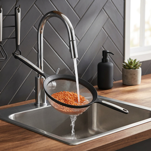 Crépine de cuisine en plastique multifonctionnelle et flexible avec poignée ergonomique et trous, compatible lave-vaisselle, pour usage domestique et professionnel CATEEM - Product Image 3