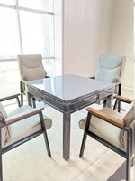 Table de Mahjong Automatique à Succès avec Mélangeur de Tuiles Mains Libres, Style Table à Manger Convertible, Moteur Silencieux, Divertissement à Domicile