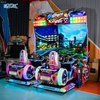 Machine de jeu de simulation de course automobile à pièces, 4 écrans, 260 pouces, pour deux joueurs, centres de jeux, salles d'arcade vidéo