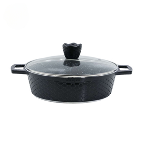 ชุดหม้อแบบไม่ติดกระทะขนาดมังกร10ชิ้น, หม้ออะลูมิเนียมแบบไม่ติดกระทะขนาดปลาทัวร์มาลีนซุปทอด - Product Image 4