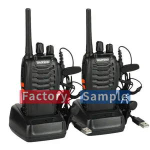 Baofeng-walkie-talkie de largo alcance, muestra de radio gratuita, transmisor de 10 vatios, 888S, 888, bf888s, bf-888s