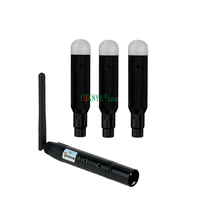 Yuanyeled YY-DMX006 Console DMX512 2.4G Récepteur sans fil noir avec batterie 600mAh 3W-5W Portée de fonctionnement de 500m Durée d'utilisation de 16h