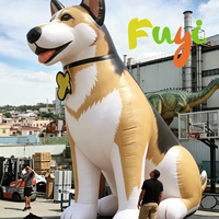 Chien gonflable réaliste personnalisable pour la publicité sur le thème des animaux de compagnie et la décoration de scènes de parcs extérieurs