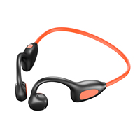Écouteurs à conduction osseuse étanches IPX7 Bluetooth 5.3, sans fil, ouverts, pour le sport et la course, contrôle tactile AAC, autonomie 15H