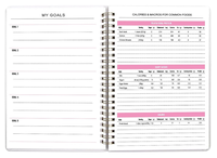 Bestseller A5 Planer Tagebuch Journal für Bodybuilding Custom ized Pink Spiral Goals Planner mit Geschenk box Papier Cover Material
