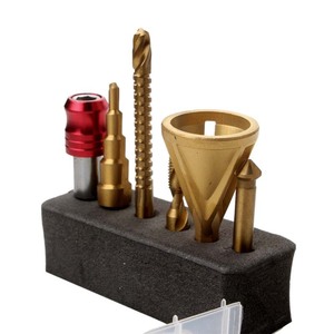 <b>Step</b> <b>Drill</b> Chamfering Tapping 6-Piece Set Brass Plug Cutting Bits Spiral Woodworking Hole Opener Pagoda <b>Drill</b> Quick Release - Product Image 4