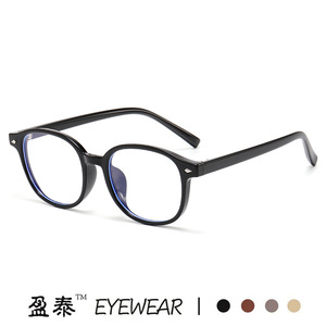 แว่นตา Plano กรอบกลม TR90แสงสีฟ้าใส่ได้ทั้งชายและหญิงกรอบแบบย้อนยุค Y6649 - Product Image 2