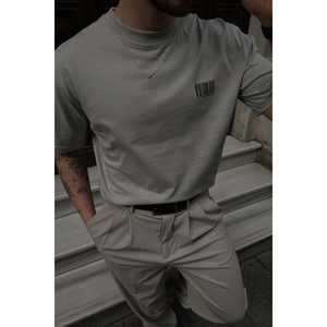 Camiseta 100% Algodón con Estampado Stone-Back, Transpirable y Anti-Pilling, Estampado Serigrafiado, Diseño Sólido, Estilo Ajustado - Product Image 2