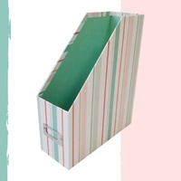 Organizer da scrivania per ufficio personalizzato eco-friendly scatola di carta scatola di immagazzinaggio in cartone contenitore per archivio Desktop