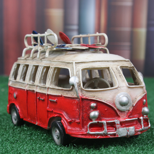 Modèle de voiture en résine fait à la main, bus de style britannique <span class=keywords><strong>Vintage</strong></span> - Product Image 3