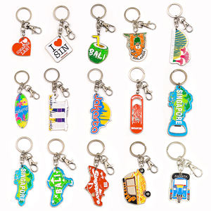 Sublimation promotionnelle luxe mignon personnalisé anime motel porte-clés accessoires personnalisé 2d/3d logo métal voiture émail porte-clés - Product Image 1