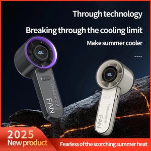 Ventilateur portable sans lame rechargeable intelligent avec USB pour le camping, la voiture et l'usage domestique - Mini ventilateur à piles à faible bruit - Product Image 2