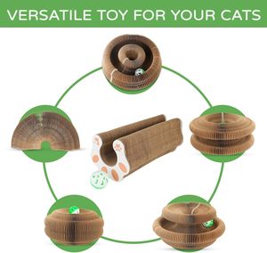 Kitty Kurlz Ball <strong>Scratch</strong> <strong>Pad</strong>: 1 Pack Cat Scratching Board Toy, Ideal Scratcher for Kitty's Claw Needs - Product Image 6
