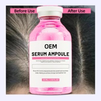 Ampoule de sérum capillaire biologique aux herbes en gros 35ml pour la croissance des cheveux et le renforcement des racines, prévention de la chute des cheveux, formule 2-EN-1