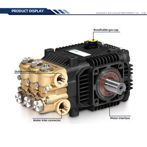 ปั๊มลูกสูบอุตสาหกรรมแบบสามสูบ 2.9 แกลลอนต่อนาที 100 บาร์ สำหรับเครื่องล้างรถ ปั๊มฉีดน้ำแรงดันสูง - Product Image 4