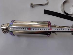 Tubo de Escape de Acero Inoxidable para Motocicleta, Compatible con Componentes Honda CT50, CT70, ST50 y ST70 - Product Image 5