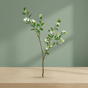 Artificial Wax Flower <b>Spray</b> White AFF Stick -47 Wax Flower <b>Spray</b> White Stick - Product Image 2
