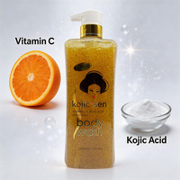 Gel de Ducha Aclarante Corporal de Marca Privada con Ácido Kójico y Vitamina C, Exfoliante Antibacterial, 1000ml OEM