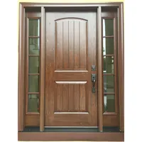 バケーションヴィラ正面玄関木製ドアデザインハウスメイン無垢材ピボット玄関ドア
