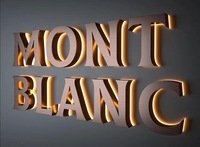 Entreprise 3D logo personnalisé Led Sign Board Logo Light Sign Led rétro-éclairé or métal acrylique Led Enseigne lumineuse