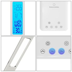 Custom Logo <b>Folding</b> <b>Desk</b> Light Promotion Office Gift Chargeable LED Table Study Lamp with Wireless Charging - Product Image 3