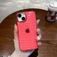 Nouvelle Arrivée Coque de Protection Électroplaquée Multicolore à Rayures Transparentes pour iPhone 11 12 13 14 15 16 17 18 Pro Max