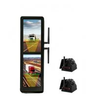 Caméra de rétroviseur latéral HD de 15,88 pouces pour bus et camion avec enregistreur, écran IPS, étanche, commande tactile