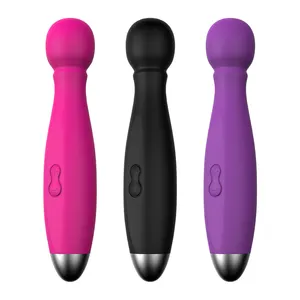 Waterproof Sex Toy Powerful Women Vibrator Wand Massager And Attachments For Full Body Stimulation