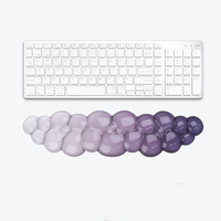 Repose-poignet nuage clair pour clavier et souris Transparent ergonomique mignon souris poignet Pad Silicone antidérapant poignet Pad