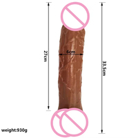 Envío Directo, Dildo de 13.19 Pulgadas de Largo, Juguetes Sexuales para Adultos, Dildo de PVC para Masaje de Pene, Dildos Realistas Grandes con Ventosa para Mujer, Dildo Enorme XXL