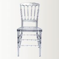 Chaises de mariage empilables, de luxe, pour fête, banquet, hôtel, salle à manger, mariage, rustiques, en acrylique, vente en gros